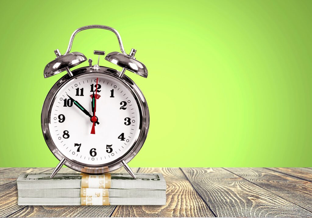 Time, save, savings.